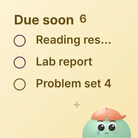 Due soon widget